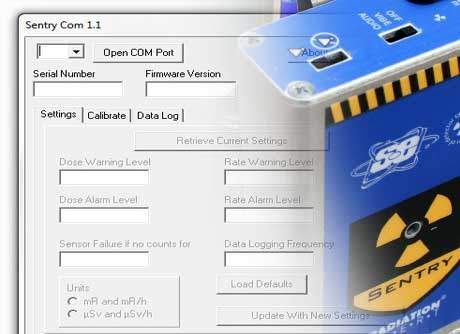 Radiation Alert® SentryCom Software